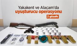 Yakakent ve Alaçam'da uyuşturucu operasyonu: 2 gözaltı