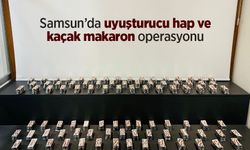 Samsun’da uyuşturucu hap ve kaçak makaron operasyonu