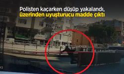 Polisten kaçarken düşüp yakalandı, üzerinden uyuşturucu madde çıktı