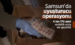 Samsun'da uyuşturucu operasyonu: 6 bin 170 sentetik ecza ele geçirildi