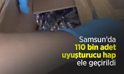 Samsun’da 110 bin uyuşturucu hap ele geçirildi