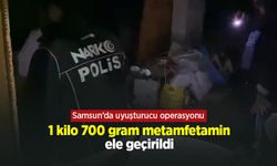 Samsun’da uyuşturucu operasyonu: 1 kilo 700 gram metamfetamin ele geçirildi