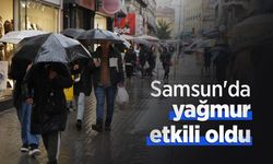 Samsun'da yağmur etkili oldu