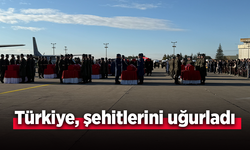 Türkiye, şehitlerini uğurladı.