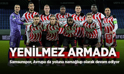 Samsunspor, Avrupa da yoluna namağlup olarak devam ediyor ...