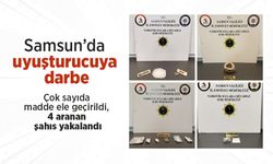 Samsun’da uyuşturucuya darbe: Çok sayıda madde ele geçirildi, 4 aranan şahıs yakalandı