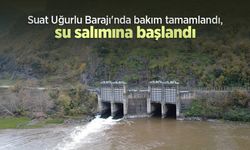 Suat Uğurlu Barajı'nda bakım tamamlandı, su salımına başlandı
