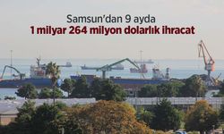 Samsun'dan 9 ayda 1 milyar 264 milyon dolarlık ihracat