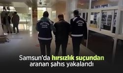 Samsun’da hırsızlık suçundan aranan şahıs yakalandı