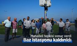 Mahalleli tepkisi sonuç verdi: Baz istasyonu kaldırıldı