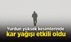 Yurdun yüksek kesimlerinde kar yağışı etkili oldu