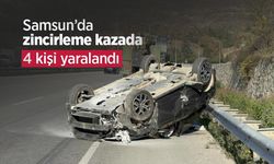 Samsun’da zincirleme kazada 4 kişi yaralandı