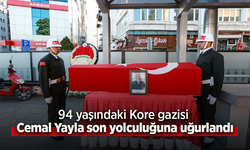 94 yaşındaki Kore gazisi Cemal Yayla son yolculuğuna uğurlandı.