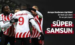 Avrupa Konferans Ligi lideri... En fazla gol atanı... En az gol yiyeni! SÜPER SAMSUN