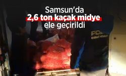 Samsun'da 2,6 ton kaçak midye ele geçirildi