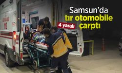Samsun’da tır otomobile çarptı: 4 yaralı
