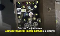Samsun'da jandarma 320 adet gümrük kaçağı parfüm ele geçirdi