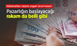 Hükümetten sürpriz asgari ücret kararı! Pazarlığın başlayacağı rakam da belli gibi