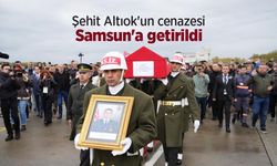 Şehit Altıok'un cenazesi Samsun'a getirildi