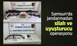 Samsun'da jandarmadan silah ve uyuşturucu operasyonu