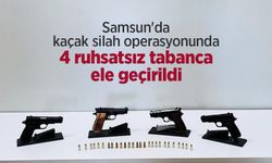 Samsun'da kaçak silah operasyonunda 4 ruhsatsız tabanca ele geçirildi