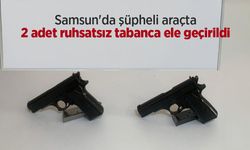 Samsun'da şüpheli araçta 2 adet ruhsatsız tabanca ele geçirildi