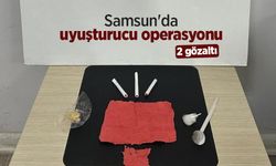 Samsun'da uyuşturucu operasyonu: 2 gözaltı