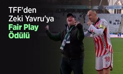 TFF'den Zeki Yavru'ya Fair Play Ödülü