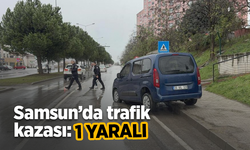 Samsun’da trafik kazası: 1 yaralı