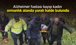 Alzheimer hastası kayıp kadın ormanlık alanda yaralı halde bulundu