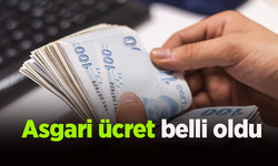 Asgari ücret belli oldu.