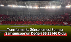 Transfermarkt Güncellemesi Sonrası Samsunspor’un Değeri 55.35 M€ Oldu