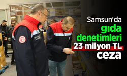 Samsun'da gıda denetimleri;23 milyon TL ceza
