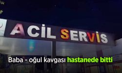 Baba oğul kavgası hastanede bitti