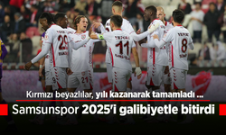 Kırmızı beyazlılar, yılı kazanarak tamamladı ...