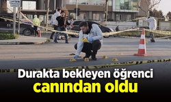 Durakta bekleyen öğrenci canından oldu