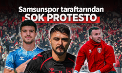 Samsunspor taraftarından ŞOK PROTESTO