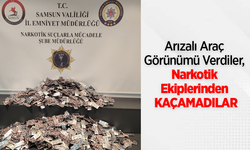 Arızalı Araç Görünümü Verdiler, Narkotik Ekiplerinden Kaçamadılar