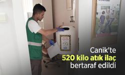 Canik'te 520 kilo atık ilaç bertaraf edildi