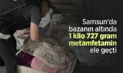 Samsun'da bazanın altında 1 kilo 727 gram metamfetamin ele geçti