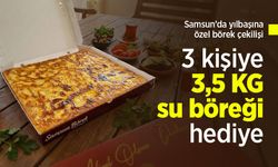 Samsun’da yılbaşına özel börek çekilişi: 3 kişiye 3,5 KG su böreği hediye