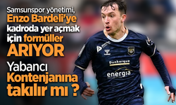 Samsunspor yönetimi, Enzo Bardeli'ye kadroda yer açmak için formüller arıyor Yabancı Kontenjanına takılır mı ?