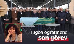 Tuğba öğretmene son görev