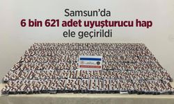 Samsun’da 6 bin 621 adet uyuşturucu hap ele geçirildi