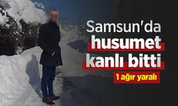 Samsun'da husumet kanlı bitti: 1 ağır yaralı