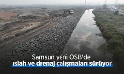 Samsun yeni OSB'de ıslah ve drenaj çalışmaları sürüyor