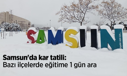 Samsun'da kar tatili: Bazı ilçelerde eğitime 1 gün ara