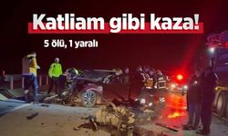 Katliam gibi kaza! 5 ölü, 1 yaralı
