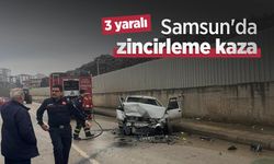Samsun'da zincirleme kaza: 3 yaralı
