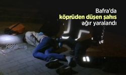 Bafra’da köprüden düşen şahıs ağır yaralandı